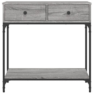 Tavolino Consolle Grigio Sonoma 75x34,5x75cm Legno Multistrato 833401