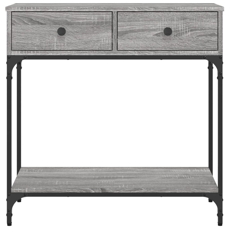 Tavolino Consolle Grigio Sonoma 75x34,5x75cm Legno Multistrato 833401