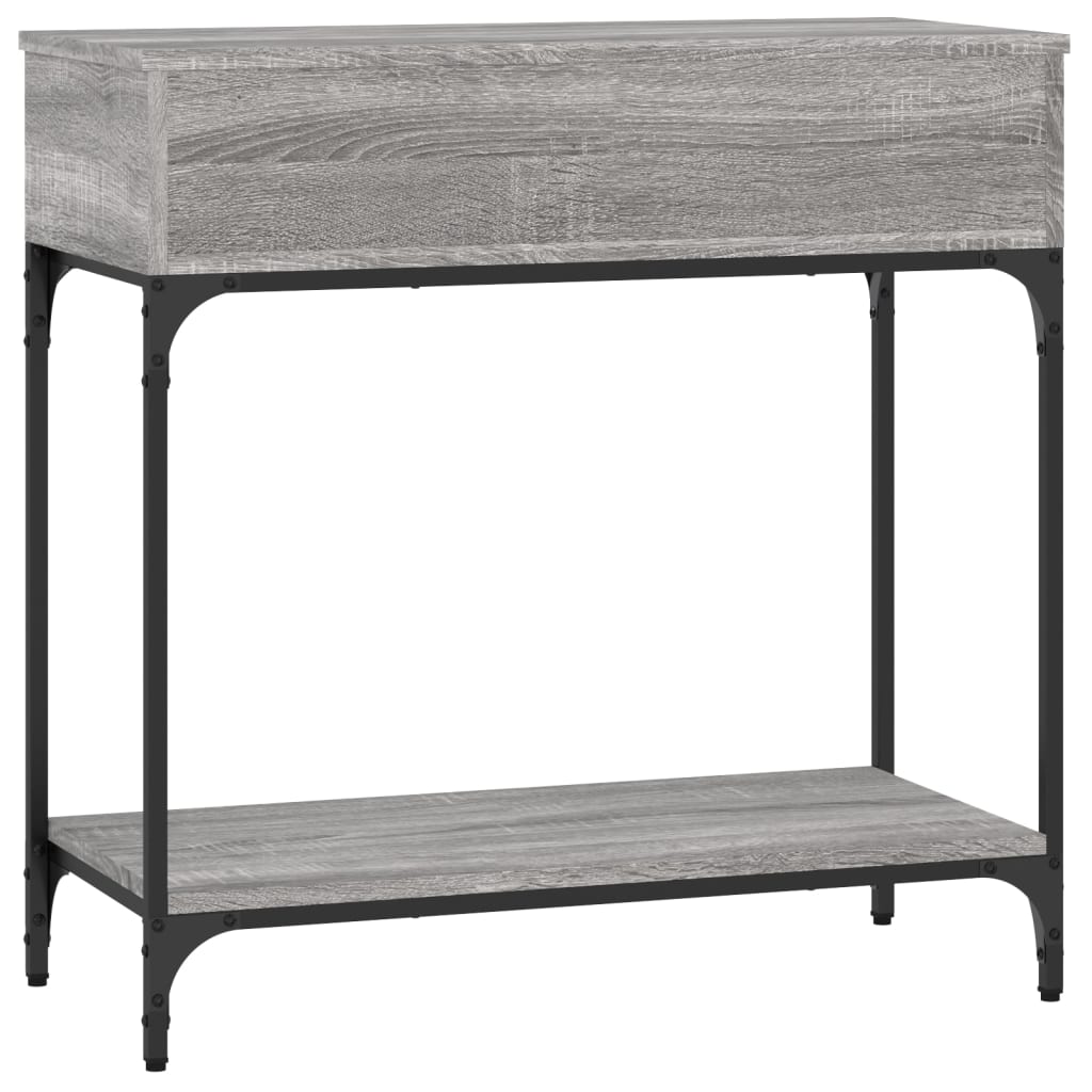 Tavolino Consolle Grigio Sonoma 75x34,5x75cm Legno Multistrato 833401