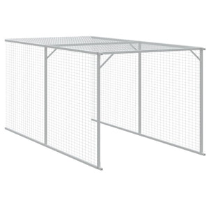 Pollaio Area Corsa Grigio Chiaro 117x405x123 cm Acciaio Zincato 3189074