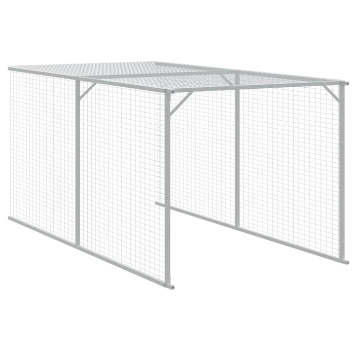 Pollaio Area Corsa Grigio Chiaro 117x405x123 cm Acciaio Zincato 3189074