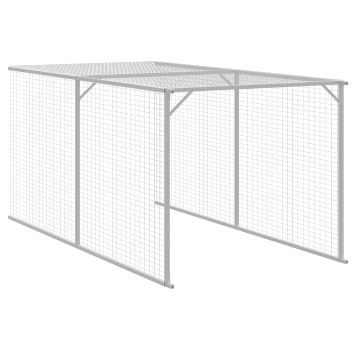 Pollaio Area Corsa Grigio Chiaro 117x813x123 cm Acciaio Zincato 3189076