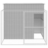 Casetta Cani Corsa Grigio Chiaro 214x253x181 cm Acciaio Zincato 3189125