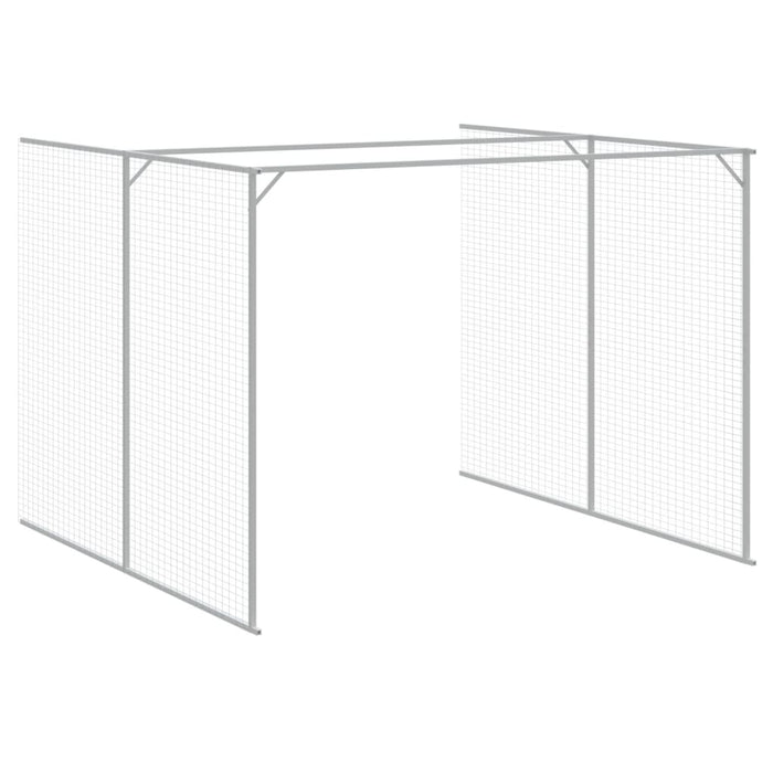 Casetta Cani Corsa Grigio Chiaro 214x1069x181cm Acciaio Zincato 3189129