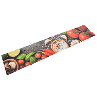 Tappeto da Cucina Lavabile Verdure 60x300 cm Velluto 136539