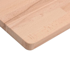 Piano per Tavolo 50x50x1,5 cm Quadrato Legno Massello di Faggio 355949