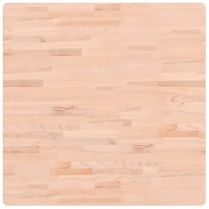 Piano per Tavolo 80x80x1,5 cm Quadrato Legno Massello di Faggio 355952