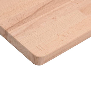 Piano per Tavolo 80x80x1,5 cm Quadrato Legno Massello di Faggio 355952