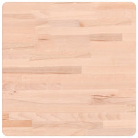 Piano per Tavolo 50x50x2,5 cm Quadrato Legno Massello di Faggio 355955