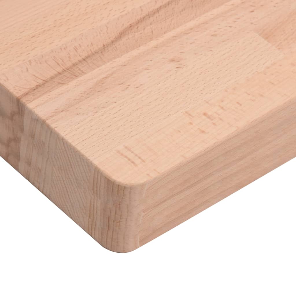 Piano per Tavolo 90x90x4 cm Quadrato Legno Massello di Faggio 355965