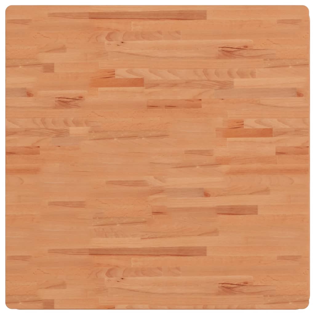 Piano per Tavolo 90x90x1,5 cm Quadrato Legno Massello di Faggiocod mxl 83393