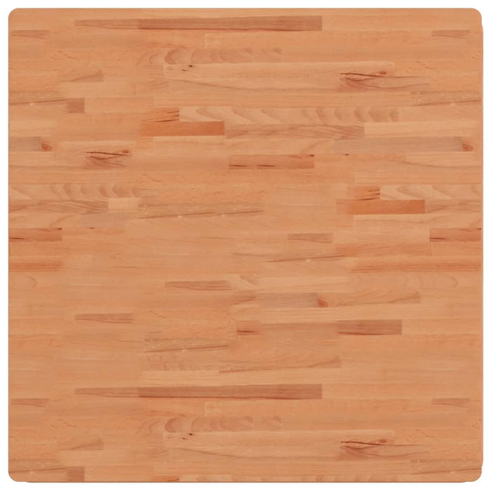 Piano per Tavolo 90x90x1,5 cm Quadrato Legno Massello di Faggiocod mxl 83393