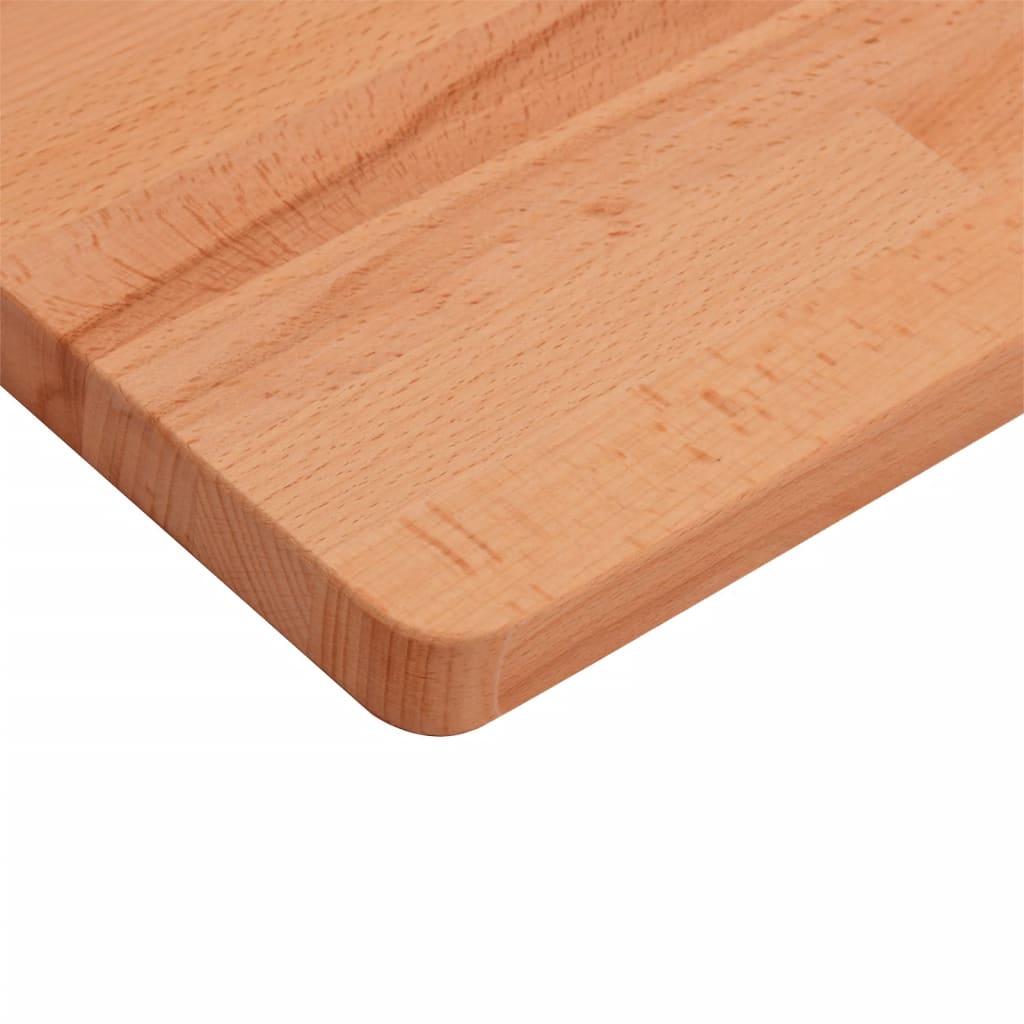 Piano per Tavolo 50x50x2,5 cm Quadrato Legno Massello di Faggio 355973