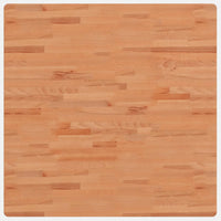 Piano per Tavolo 90x90x2,5 cm Quadrato Legno Massello di Faggiocod mxl 131308