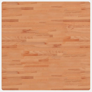 Piano per Tavolo 90x90x2,5 cm Quadrato Legno Massello di Faggiocod mxl 131308