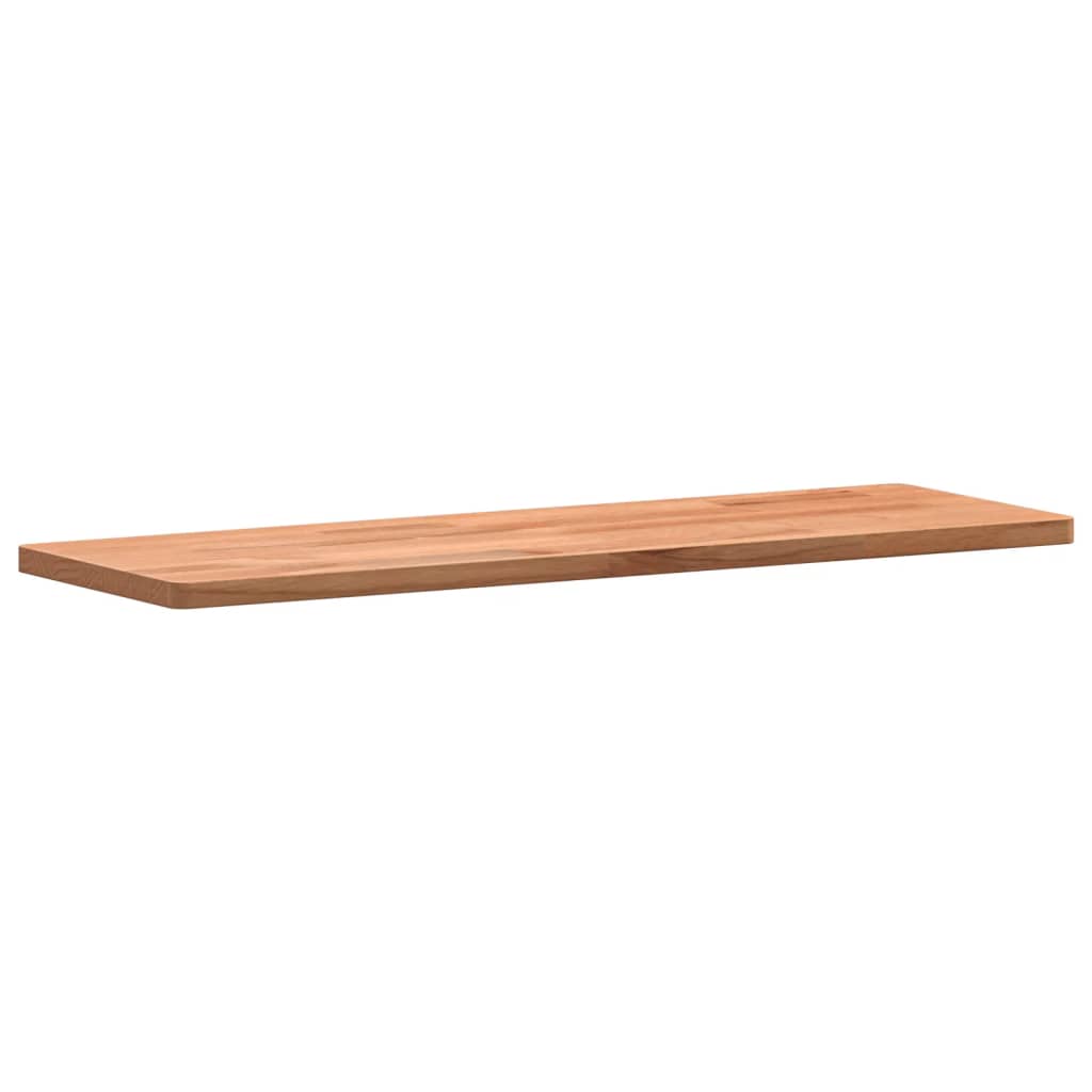 Mensola a Parete 60x20x1,5 cm in Legno Massello di Faggio 356022