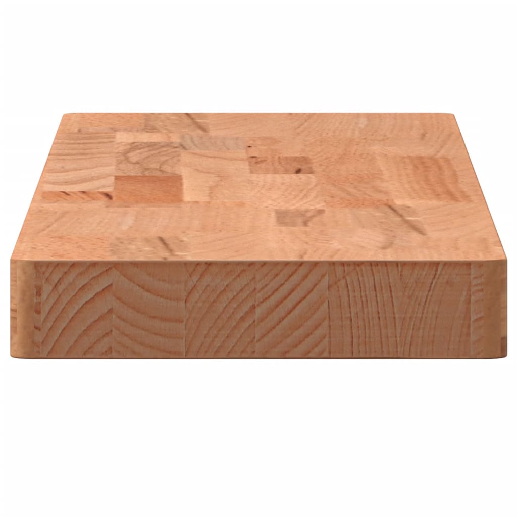 Mensola a Parete 80x20x4 cm in Legno Massello di Faggio 356031