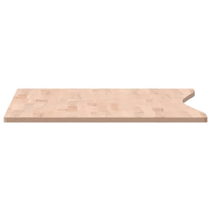 Piano per Scrivania 100x(55-60)x1,5 cm Legno Massello di Faggio 356036