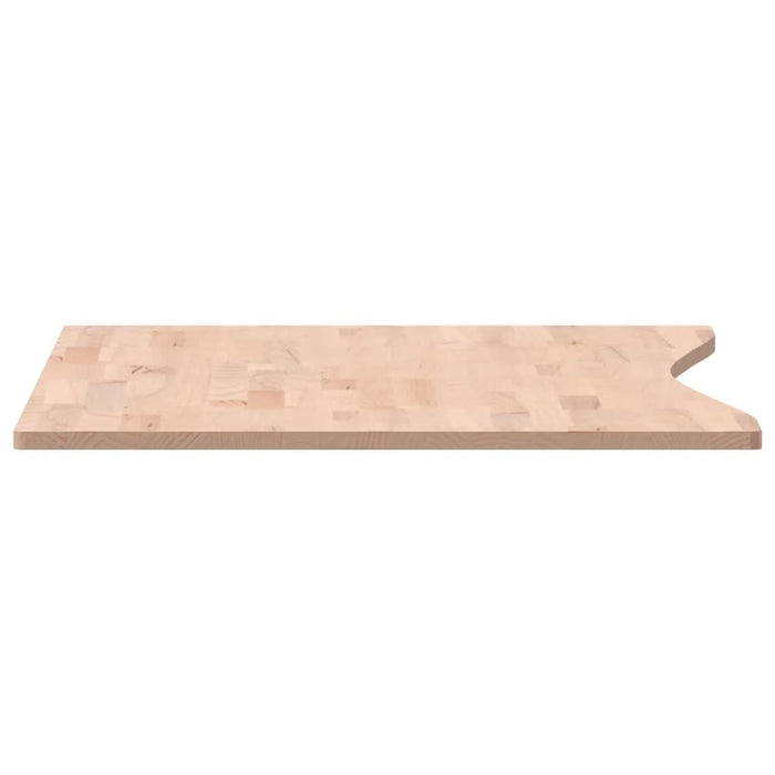 Piano per Scrivania 100x(55-60)x1,5 cm Legno Massello di Faggio 356036