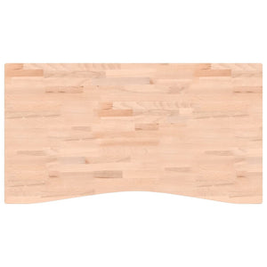 Piano per Scrivania 110x(55-60)x1,5 cm Legno Massello di Faggio 356037