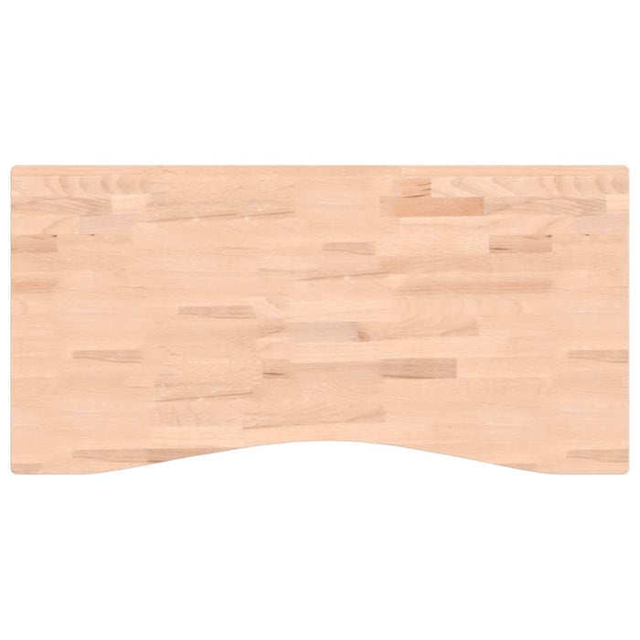 Piano per Scrivania 100x(45-50)x2,5 cm Legno Massello di Faggio 356039