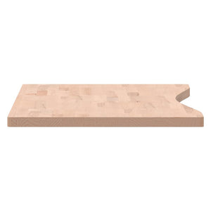 Piano per Scrivania 100x(45-50)x2,5 cm Legno Massello di Faggio 356039