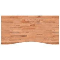 Piano per Scrivania 110x(50-55)x4 cm Legno Massello di Faggiocod mxl 111843