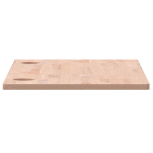 Piano per Scrivania 80x40x1,5 cm Legno Massello di Faggio 356063