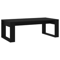 Tavolino da Salotto Nero 102x50x35 cm in Legno Multistrato 823359