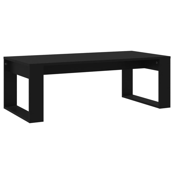 Tavolino da Salotto Nero 102x50x35 cm in Legno Multistrato 823359