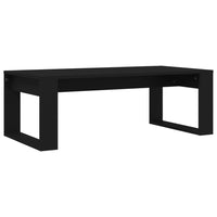 Tavolino da Salotto Nero 102x50x35 cm in Legno Multistrato 823359