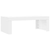 Tavolino da Salotto Bianco 102x50x36 cm in Legno Multistrato 823366