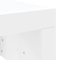 Tavolino da Salotto Bianco 102x50x36 cm in Legno Multistrato 823366