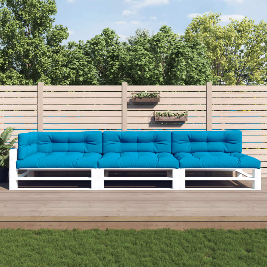 Cuscini per Pallet 7 pz Blu in Tessuto 3188912