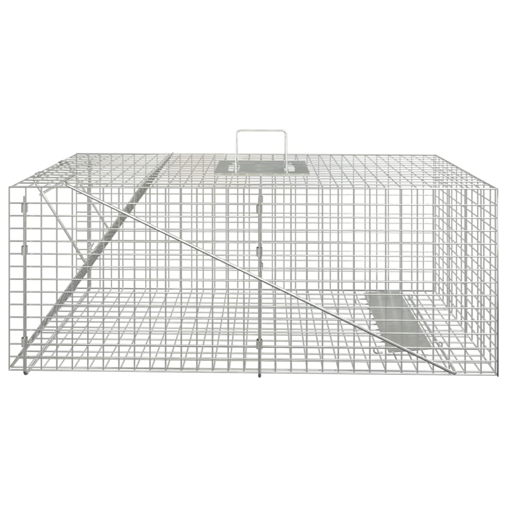 Trappola per Animali 64,5x25x26,5 cm in Ferro Zincato 154933