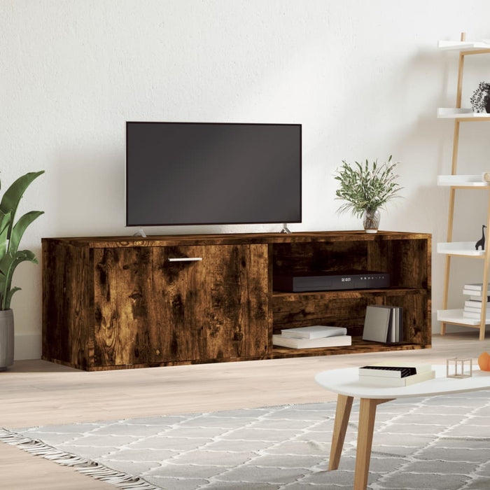 Mobile Porta TV Rovere Fumo 120x34x37 cm Legno Multistratocod mxl 89182