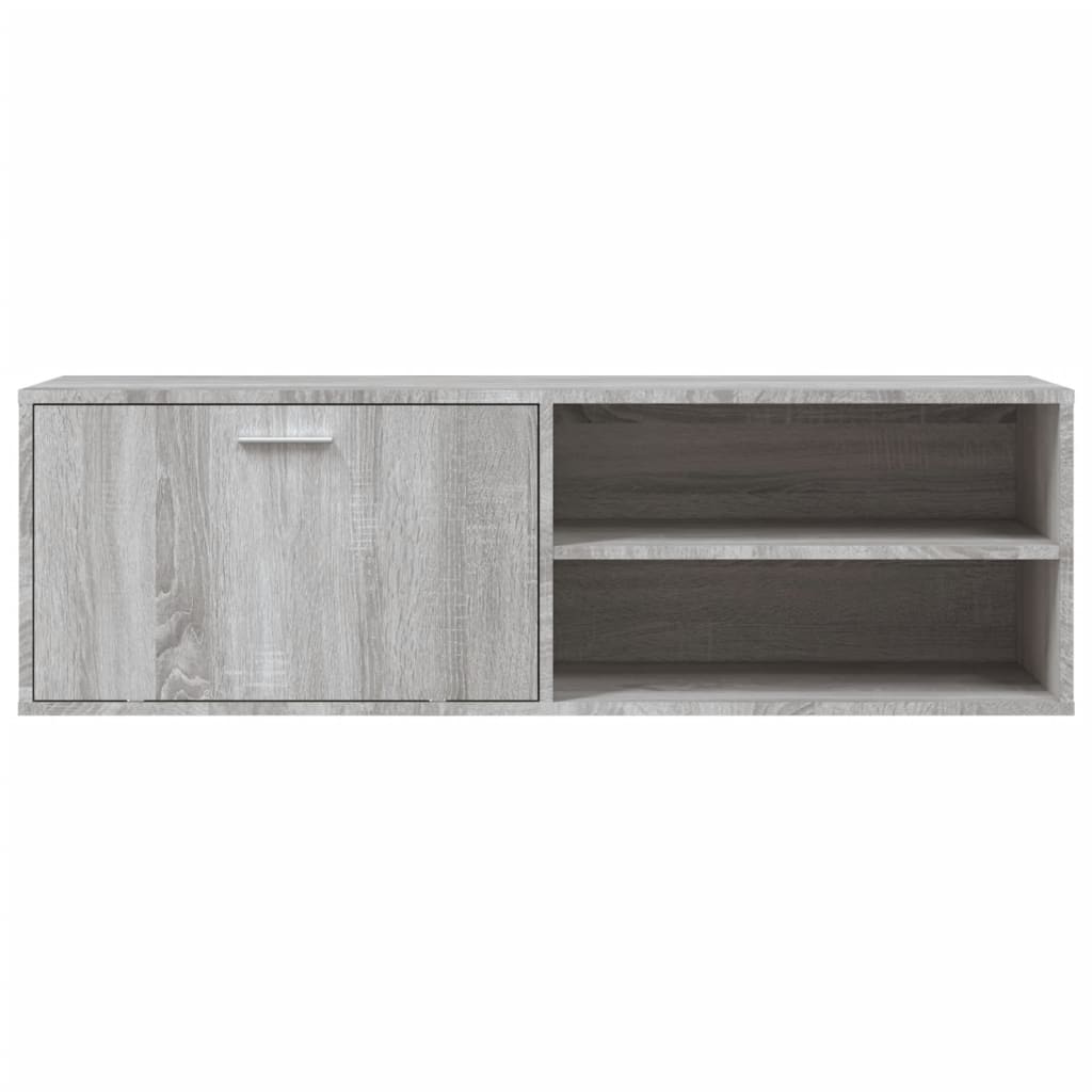 Mobile Porta TV Grigio Sonoma 120x34x37 cm in Legno Multistrato 833549