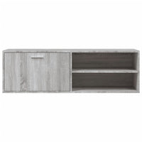 Mobile Porta TV Grigio Sonoma 120x34x37 cm in Legno Multistrato 833549