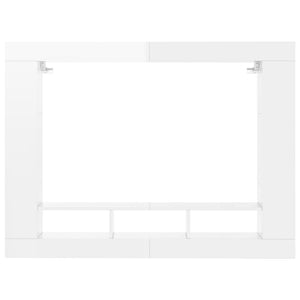 Mobile Porta TV Bianco Lucido 152x22x113cm in Legno Multistrato 833726