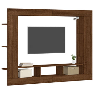 Mobile Porta TV Rovere Marrone 152x22x113 cm Legno Multistrato 833729