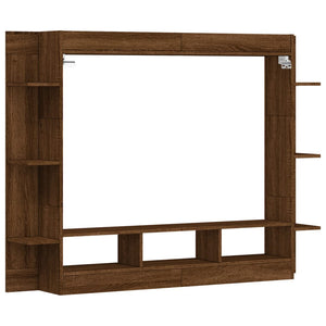 Mobile Porta TV Rovere Marrone 152x22x113 cm Legno Multistrato 833729