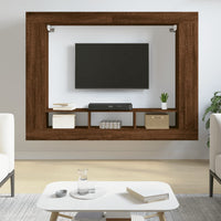 Mobile Porta TV Rovere Marrone 152x22x113 cm Legno Multistrato 833729