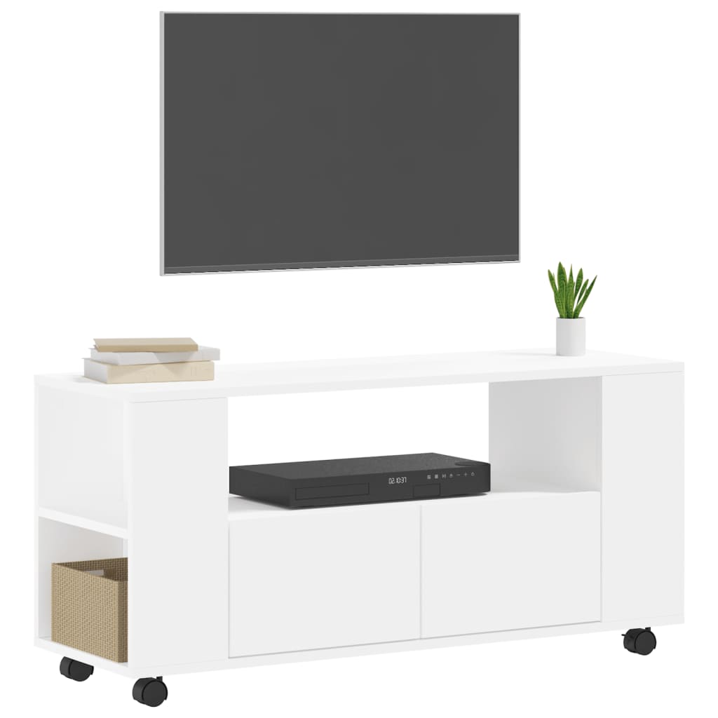 Mobile Porta TV Bianco 102x34,5x43 cm in Legno Multistratocod mxl 82176