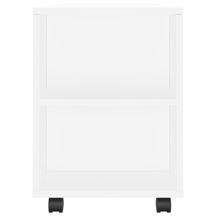 Mobile Porta TV Bianco 102x34,5x43 cm in Legno Multistrato 833742