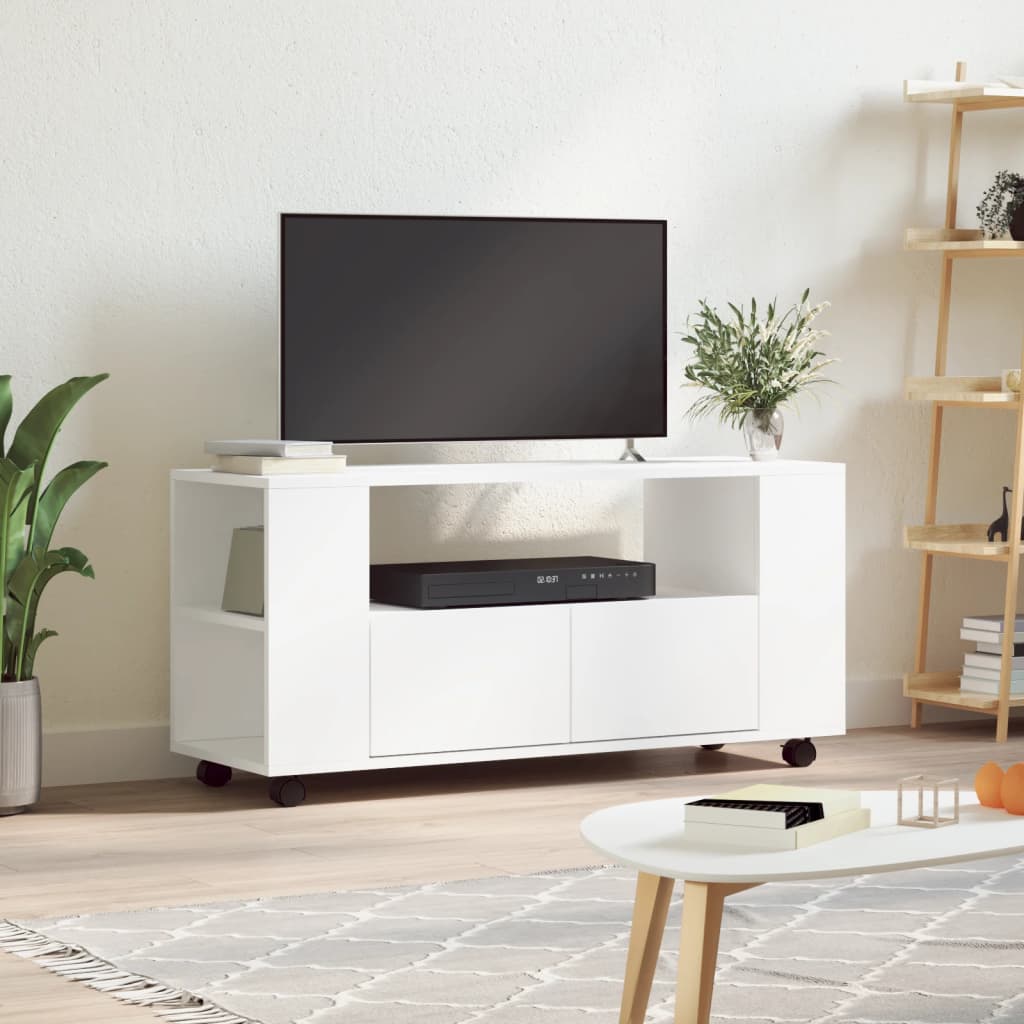 Mobile Porta TV Bianco 102x34,5x43 cm in Legno Multistratocod mxl 82176