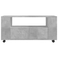 Mobile Porta TV Grigio Cemento 102x34,5x43cm Legno Multistrato 833746