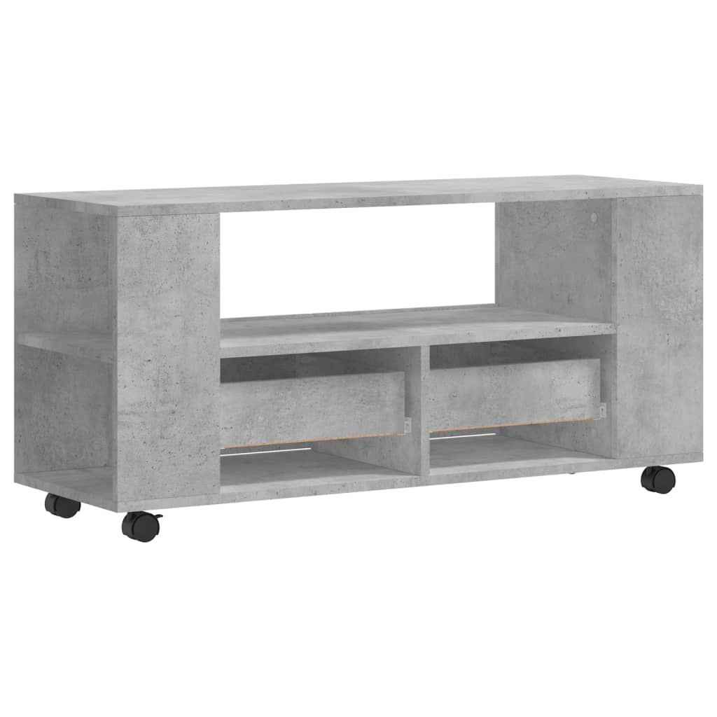 Mobile Porta TV Grigio Cemento 102x34,5x43cm Legno Multistrato 833746