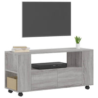 Mobile Porta TV Grigio Sonoma 102x34,5x43 cm Legno Multistrato 833748