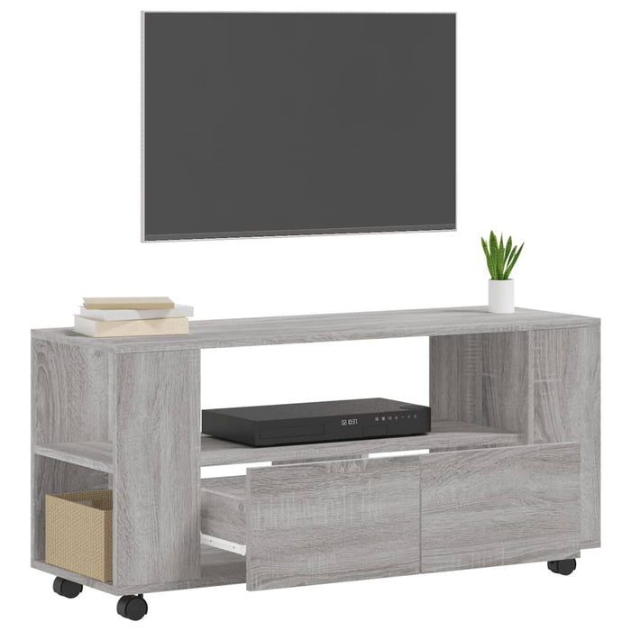 Mobile Porta TV Grigio Sonoma 102x34,5x43 cm Legno Multistrato 833748