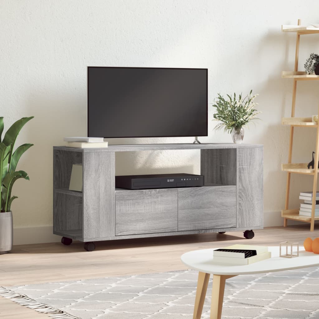 Mobile Porta TV Grigio Sonoma 102x34,5x43 cm Legno Multistratocod mxl 106060